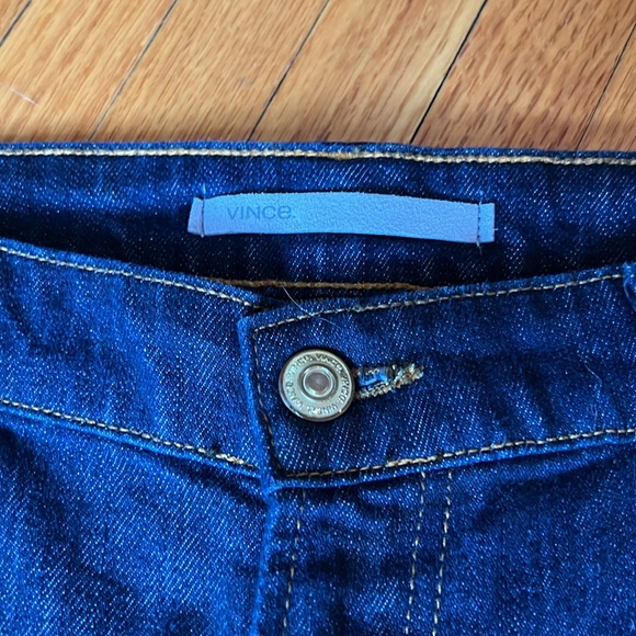 NWT Vince Womens Super Stretch Dark Denim “Unworn” Skinny Jeans $189 - Picture 2 of 8